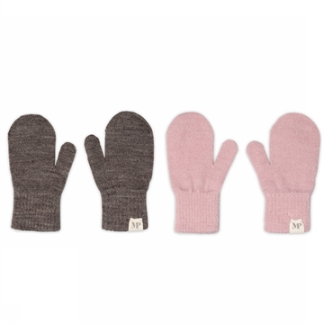 MPKids 2-pak uldluffer i Denver Melange & Alt Rosa